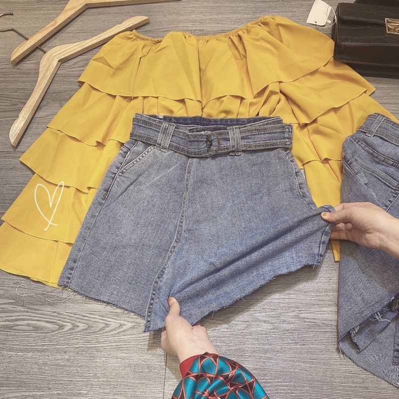 chân váy jeans lưng cao co giãn tốt xịn đẹp ( hình thật kèm video) | BigBuy360 - bigbuy360.vn