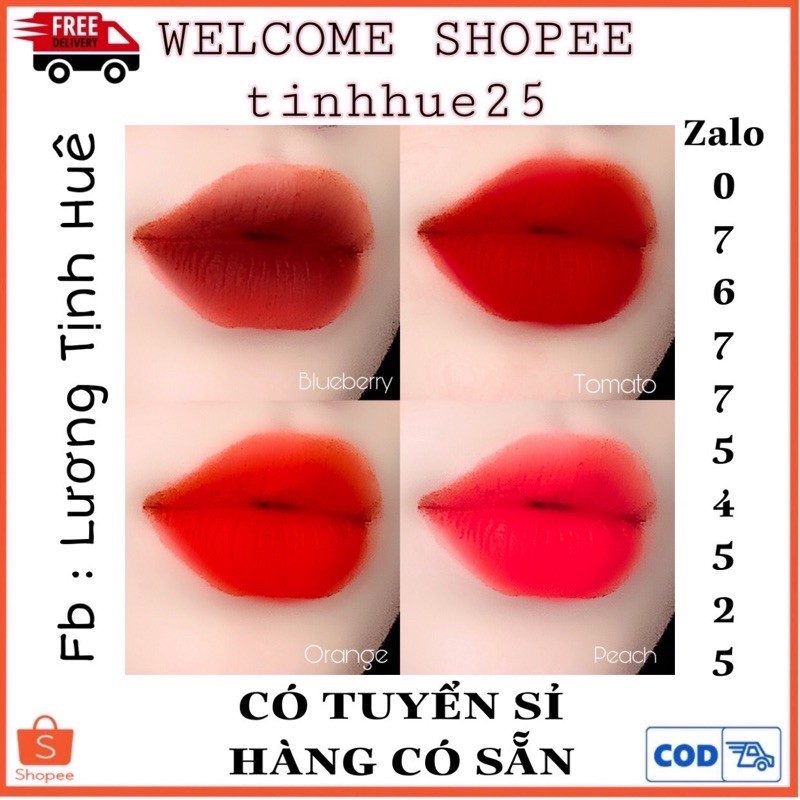 💥 HÀNG MỚI VỀ💥 SET SON TINT 4 màu HÀNG CHÍNH HÃNG CHUẨN CTY 100% | BigBuy360 - bigbuy360.vn