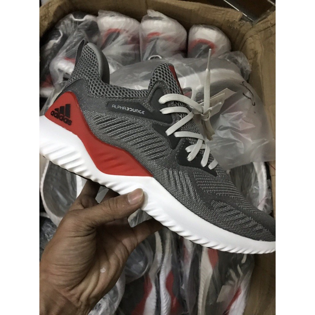 F sale xả kho | sales| GIÀY Adidas Alpha Mầu Xám đỏ (fullbox) | Xả Kho | Xịn 👟 [ HOT HIT ] RẺ VÔ ĐỊCH V ‣ ' ‣ "