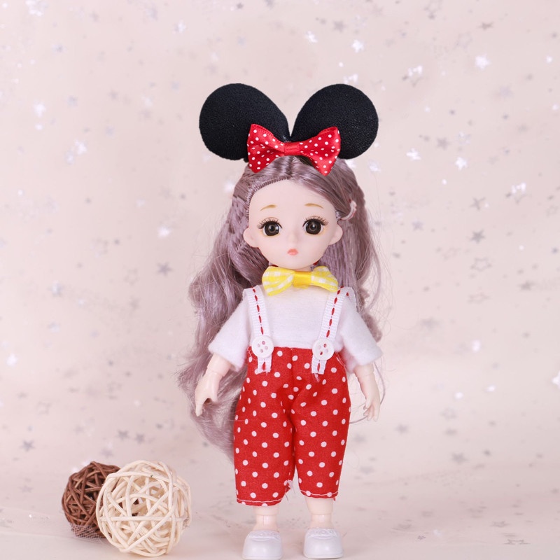 Đầm Công Chúa Mini 17cm Hóa Trang Công Chúa Cho Búp Bê Barbie Dễ Thương