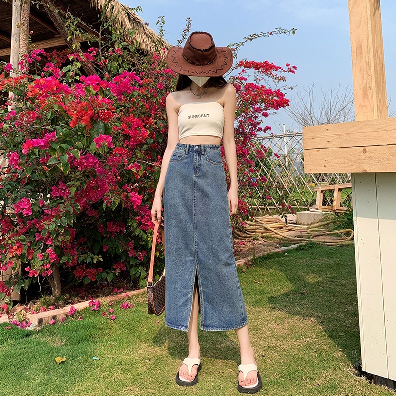 Váy Midi Lưng Cao Plus Size Theo Phong Cách Retro Hàn Quốc Dùng Cho Nữ