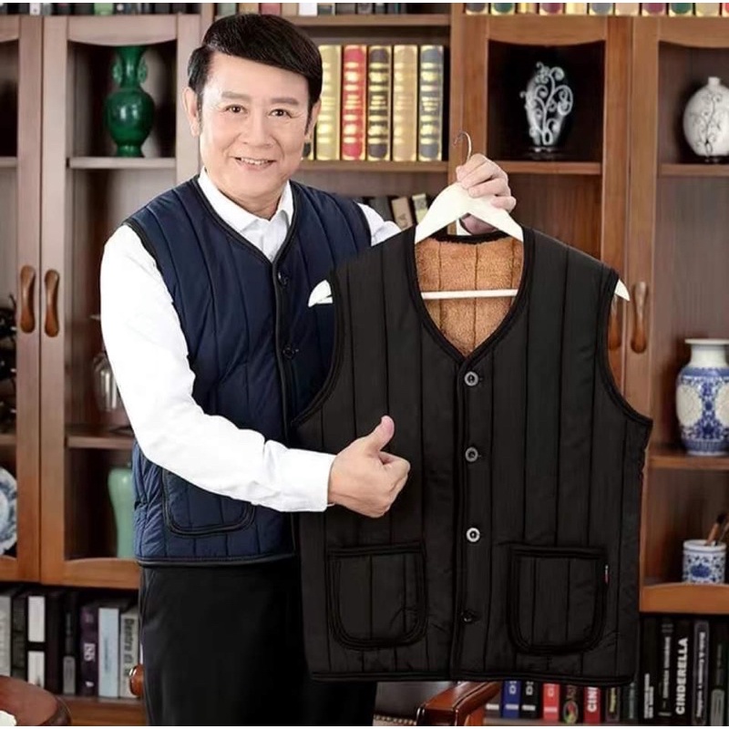 Hàng sẵn ( SaLe 50%)Áo gi-lê  lót Lông hàng trung niên Tặng ông và bố | BigBuy360 - bigbuy360.vn