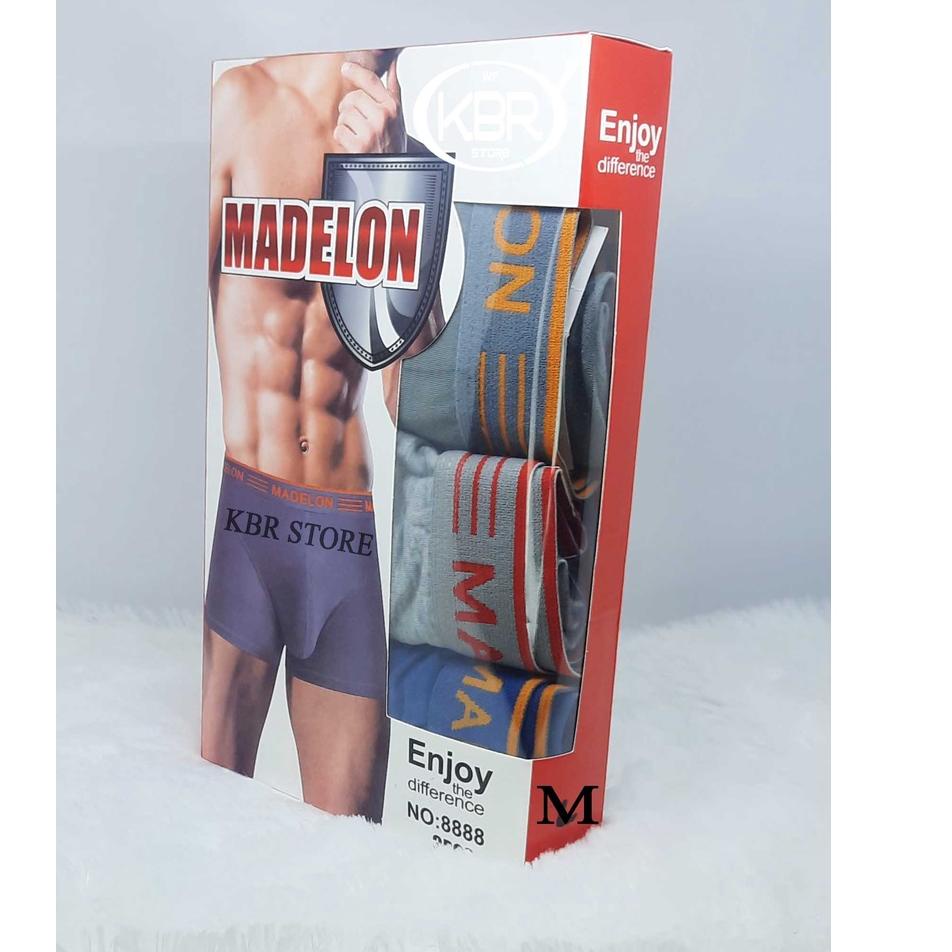 Set 3 Quần Lót Nam MADELON Art 8880 CD BOXER Size M L XL & Jumbo!!