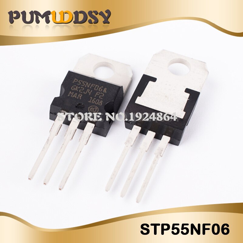 10 Cái / Miễn Phí P55NF06 P55NF06L STP55NF06 50A60V MOS TO-220 Bưu Chính
