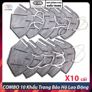 Combo 10 cái khẩu trang bảo hộ chống bụi bẩn siêu kín