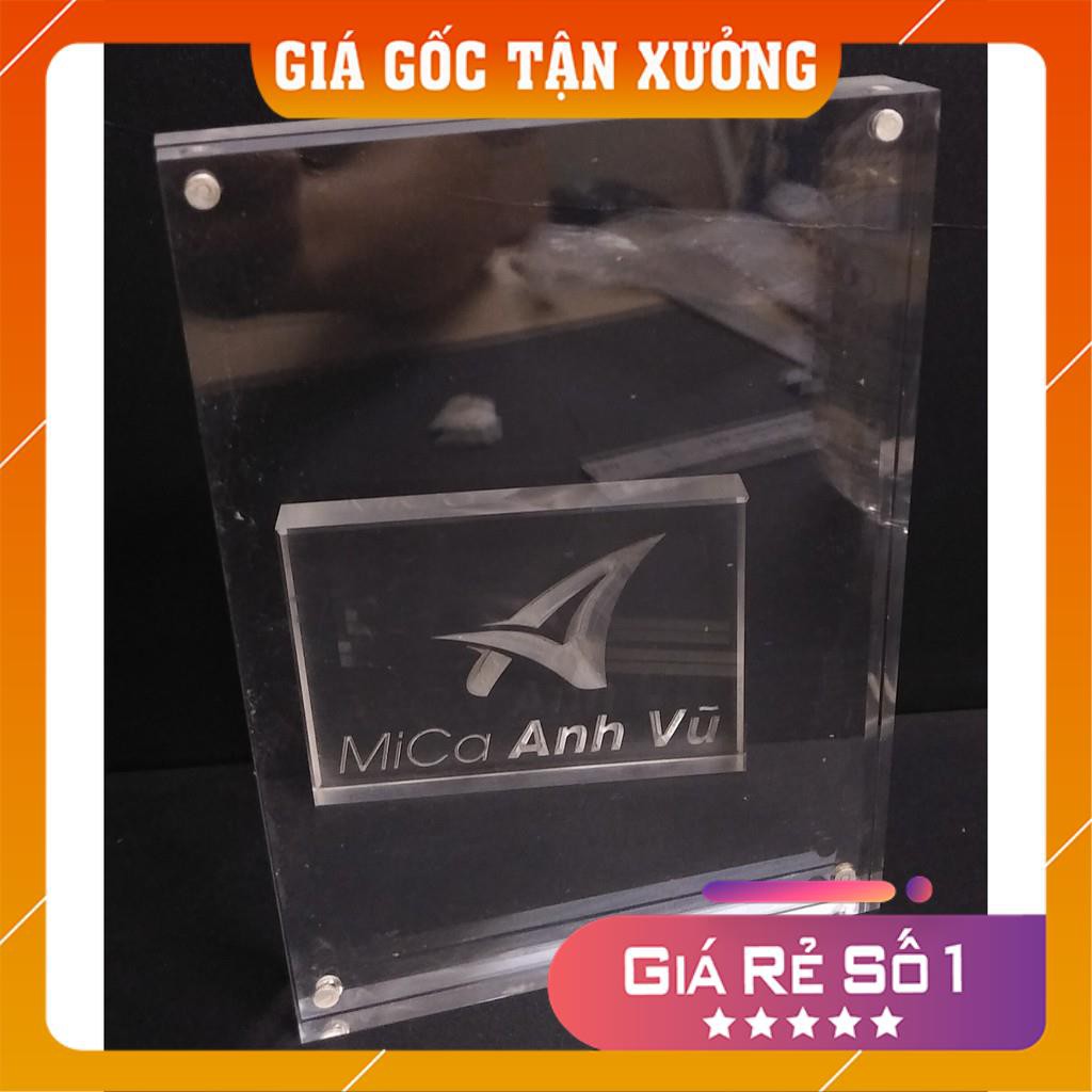 [Giá Gốc Tận Xưởng] Khung ảnh mica trong suốt gắn nam châm để bàn