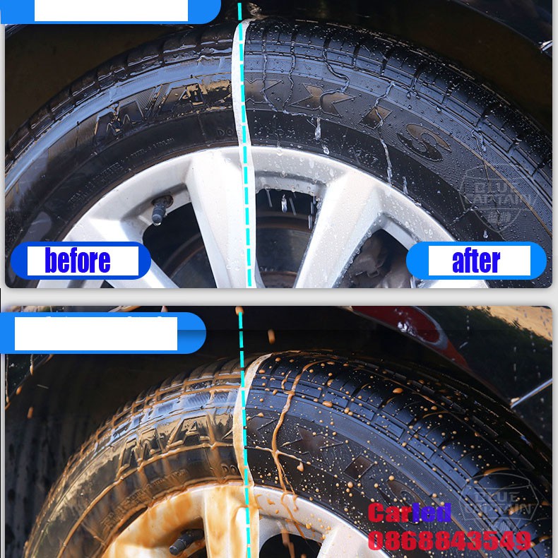 Dung dịch nano wax làm đen nhựa lão hóa và đánh bóng làm mới võ xe máy ô tô