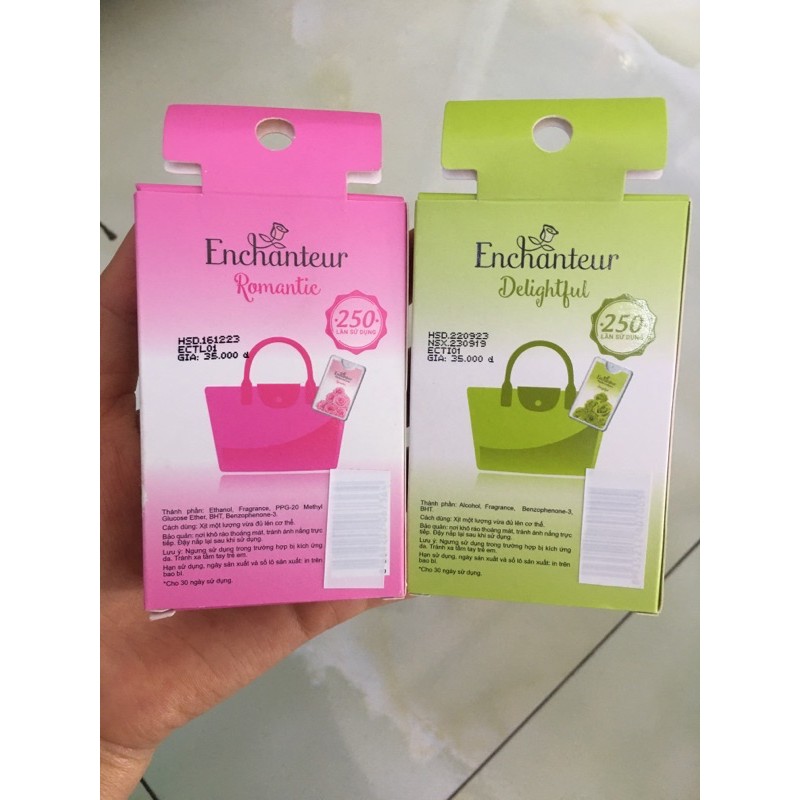 {giá sỉ} nước hoa bỏ túi Enchanteur 18ml | Thế Giới Skin Care