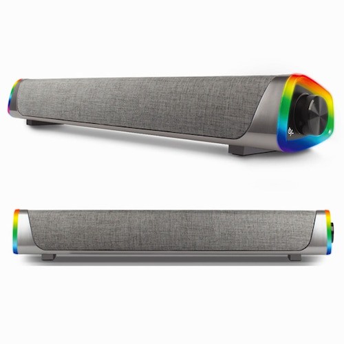 Lenovo L101 Loa máy tính, Loa âm thanh có dây, Kết nối USB và hỗ trợ Aux Loa Soundbar mini để bàn cho PC, ĐTDĐ, Máy tính bảng, Máy tính xách tay