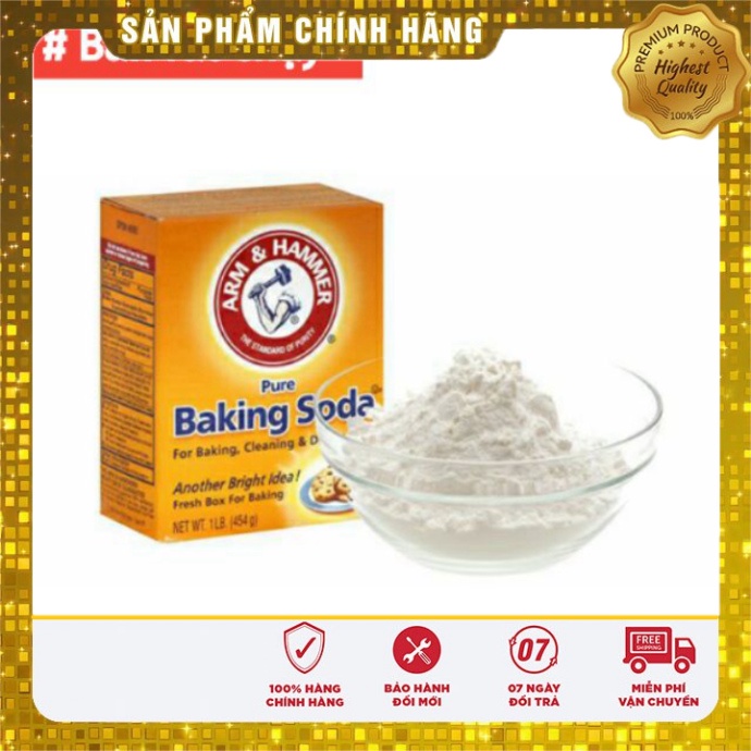 [HÀNG CHUẨN] Bột Paking soda đa tác dụng hộp 454g  Date mới