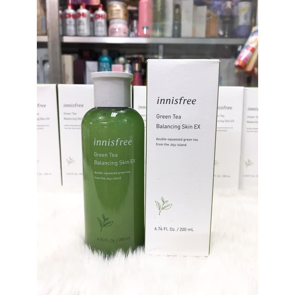 Nước Hoa Hồng Innisfree Trà Xanh Green Tea Balancing Skin Ex -200ML