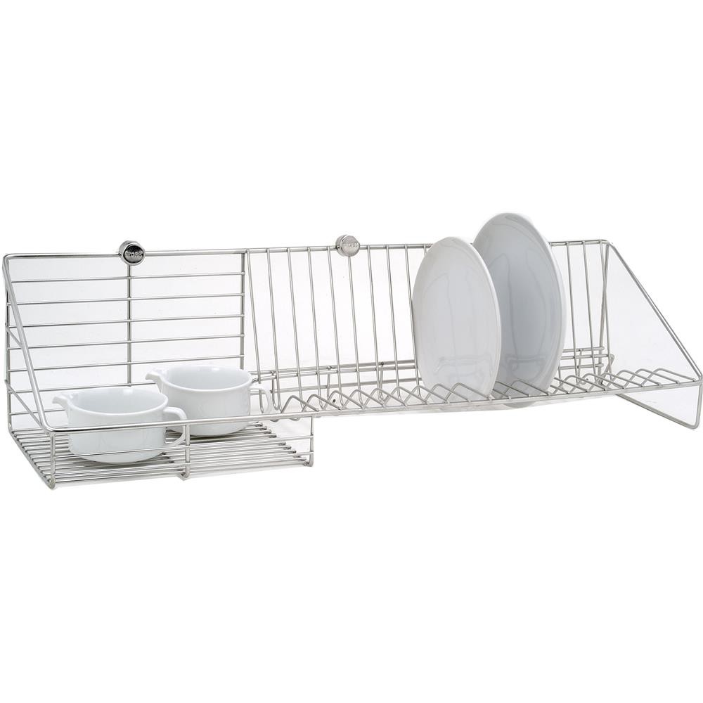 HomeBase KECH Kệ Inox đựng đồ chén đĩa nhà bếp treo tường Thái Lan W80xD23xH20 Cm