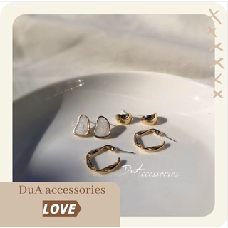 [Chuôi bạc S925][Mã H171D155 giảm 5k cho đơn bất kì]Set 3 đôi khuyên tai DuA accessories