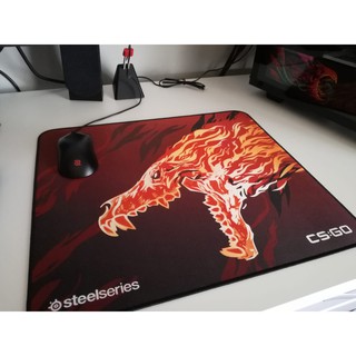 Lót chuột SteelSeries QCK CSGO Howl size 450x400x4 (mm) , MousePad chuẩn eSports