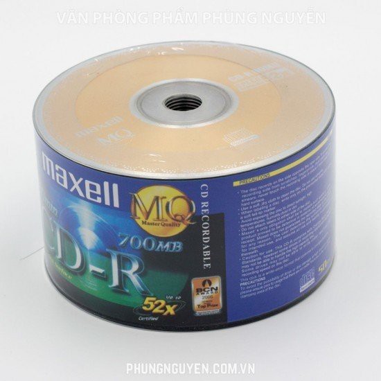 Đĩa trắng CD-R Maxell 700MB hộp 10 cái