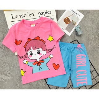 đồ bộ bé gái set 3  bộ