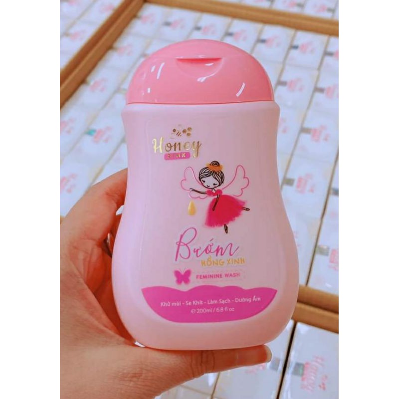 Dung Dich Vệ Sinh Honey Pink - Bướm Hồng Xinh 200ml (chính hãng)