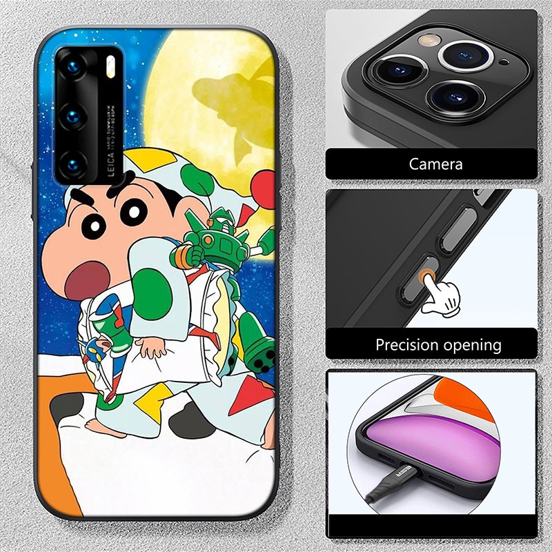 Ốp Điện Thoại Silicon Dẻo In Hình Cậu Bé Bút Chì Shin OE19 Cho OPPO Reno 2 3 4 6 2Z 2F Pro Plus A1K