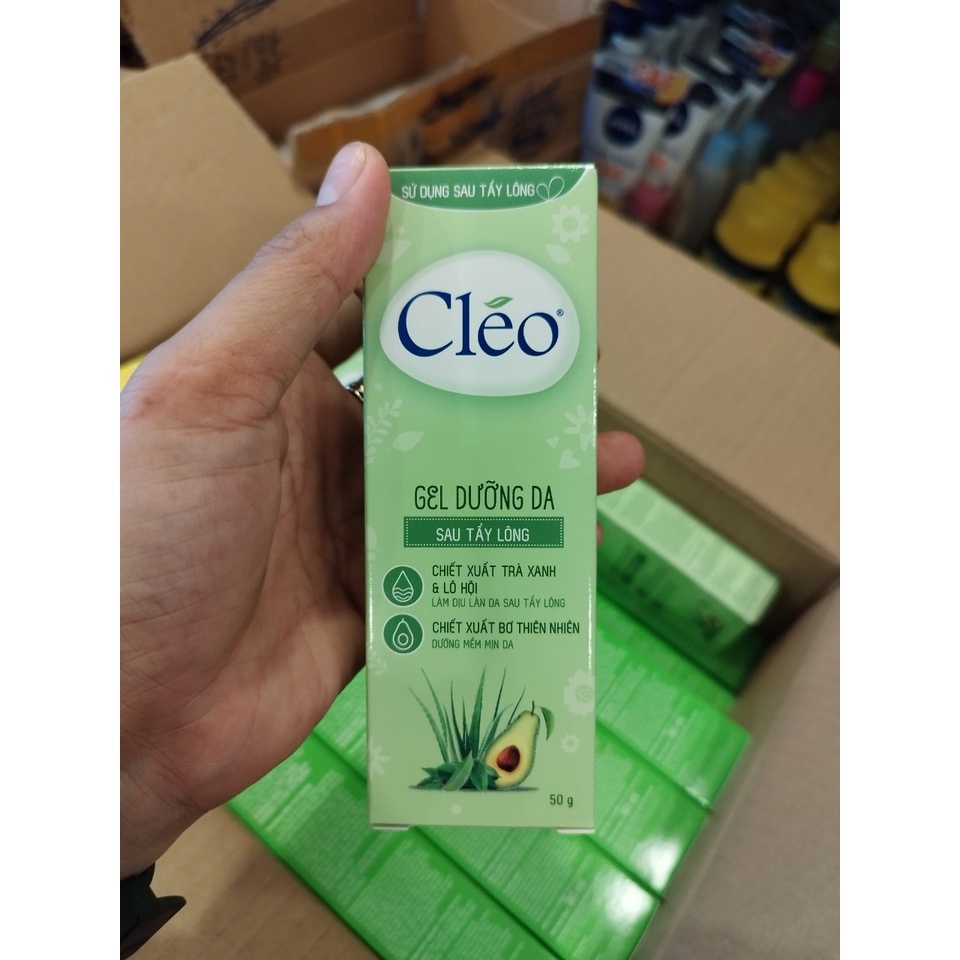 Gel dưỡng da sau tẩy lông Cléo - Giúp dưỡng ẩm và làm dịu da 50g/tuýp