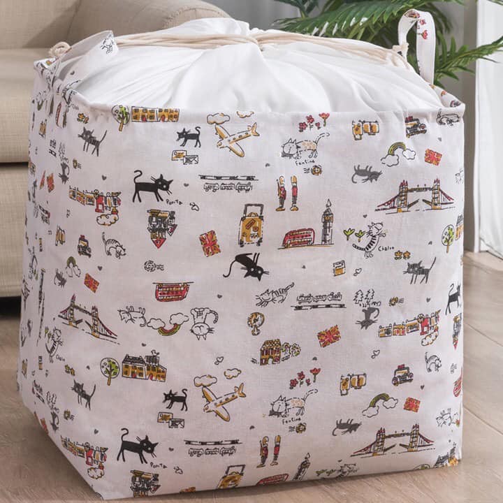 TÚI ĐỰNG CHĂN, QUẦN ÁO DẠNG VUÔNG DUNG TÍCH LỚN - 100L