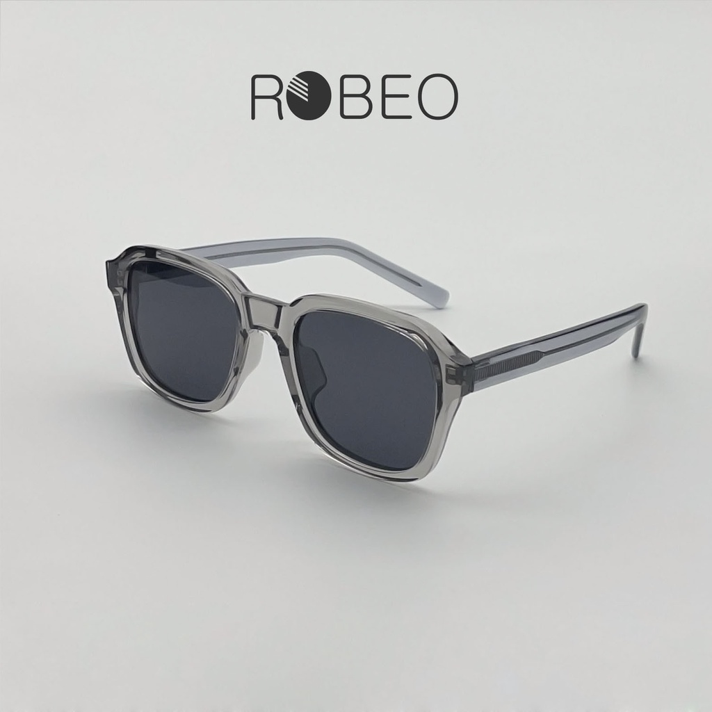 Kính mát vuông nam nữ ROBEO - R0424, phong cách cổ điển mắt chống tia uv - Fullbox