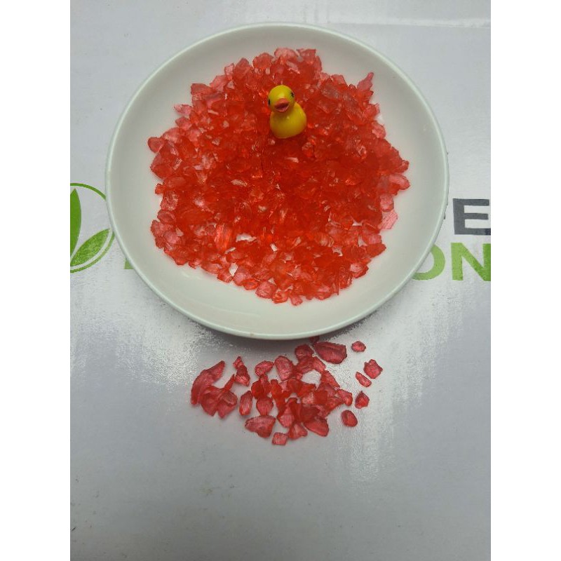 Vụn Đá phong thủy màu cam trang trí