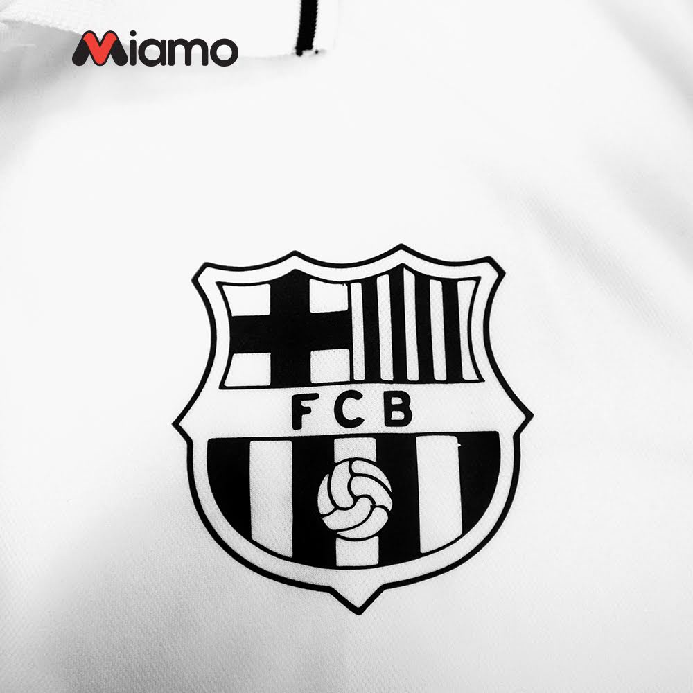 Áo thun polo unisex Miamo CLB Barcelona basic phom ôm thoải mái, vải ko nhăn xù dành cho nam nữ MO5