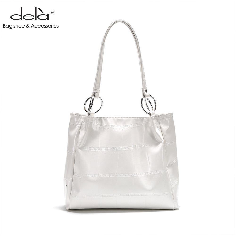 Dela Túi Xách Một Bên Vai Mềm Mại Sức Chứa Lớn Thời Trang Hàn Quốc Dành Cho Bạn Nữ