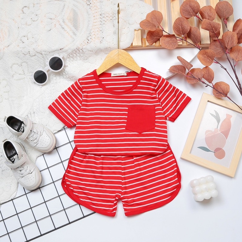 bộ minky mom cộc dệt nhiều màu co giãn mềm mịn cho bé