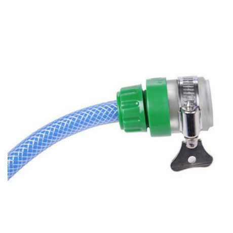 Combo Vòi phun nước tăng áp kèm ống nước nhựa lưới xanh dùng rửa xe tưới cây