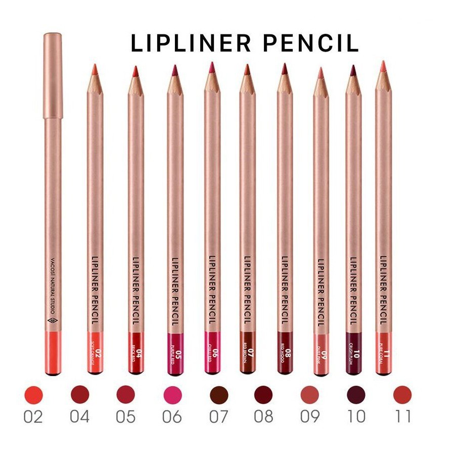 Chì Kẻ Viền Môi Vacosi​ Lipliner﻿ Pencil 3g