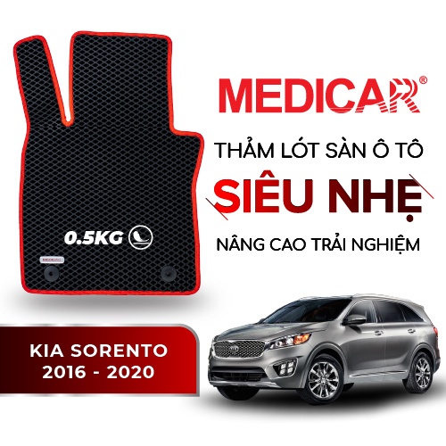 MEDICAR - Thảm Lót Sàn ô tô Kia Sorento (2016 - 2020)