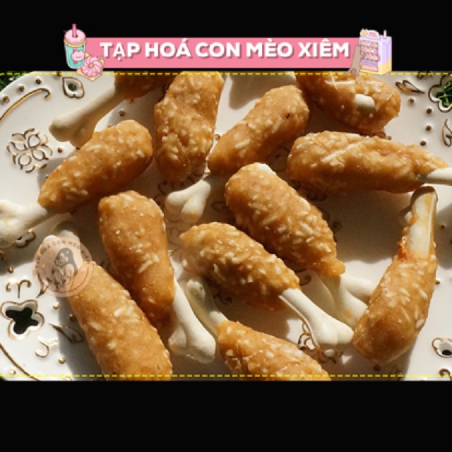 Bánh thưởng cho chó đùi gà Karamo 100g, thức ăn snack vặt huấn luyện sạch răng cún Con Mèo Xiêm