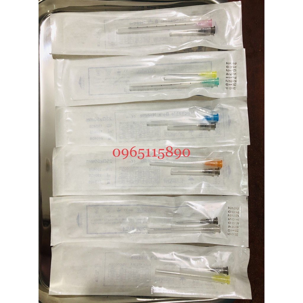 Kim đầu tù Cannula tiêm filler, botox, mỡ tự thân Hàn Quốc dùng trong spa, thẩm mỹ