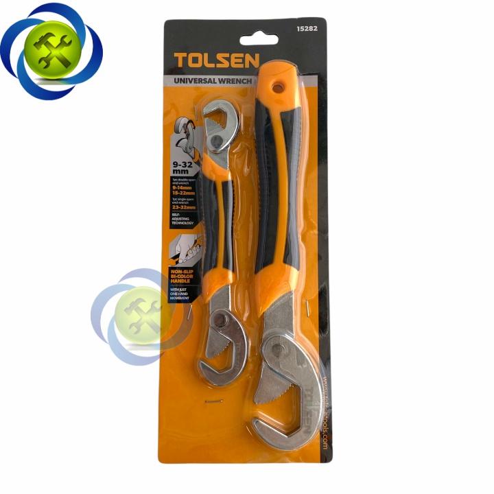 Mỏ lết đa năng Tolsen 15282 (bộ 2 cây) 9-32mm