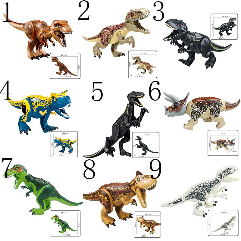 Đồ chơi ghép hình khủng long nhiều chủng loại tùy chọn kích thước 24-28cm Jurassic Dinosaur Toy