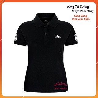 ÁO THUN CÁ SẤU NỮ MÀU ĐEN Fom Chuẩn Vải Dày Mịn Co Giãn 4 Chiều Hình Ảnh Thật 23 Màu Size Từ 38- 78 kg