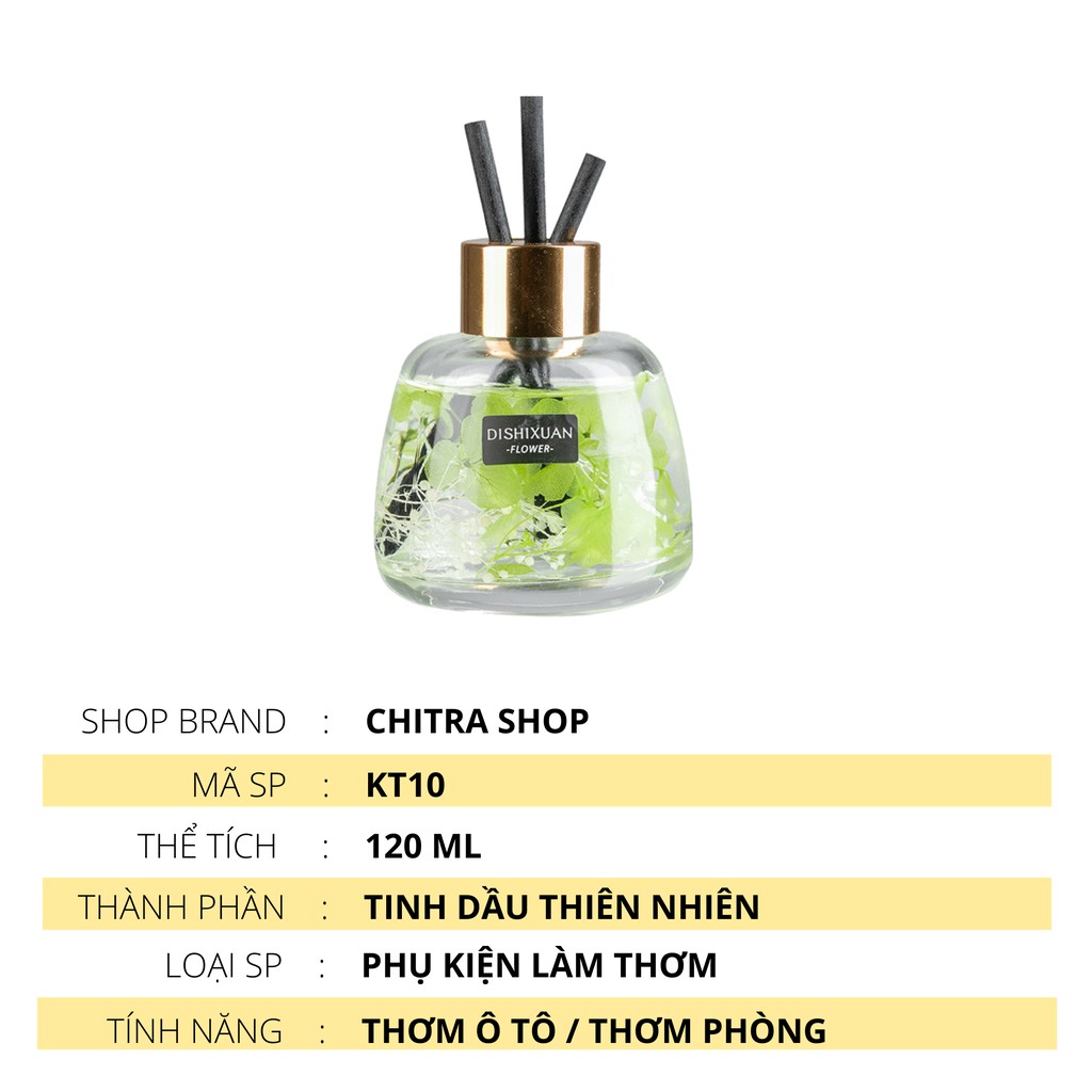 Tinh Dầu Nước Hoa Ô Tô 120ml Que Gỗ Tự Nhiên Lọ Khuếch Tán Tạo Hương Thơm Cho Xế Cưng Khử Mùi Thơm Phòng KT10