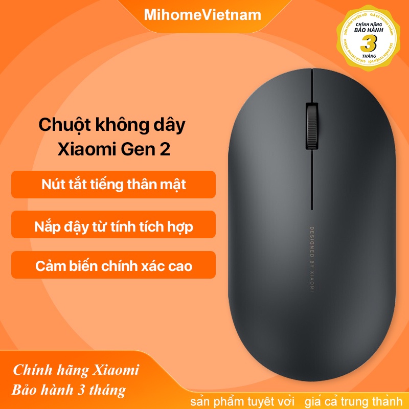 Chuột Không Dây Xiaomi Mouse Lite 1000dpi 2.4Ghz