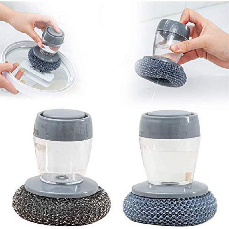 cọ xoong nồi kèm bình xịt nước