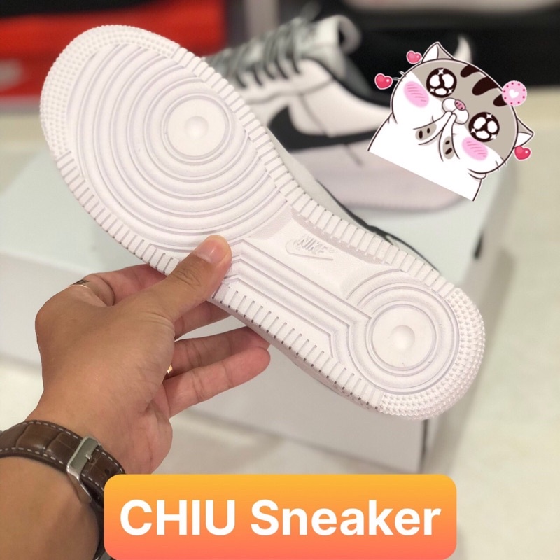 Giày thể thao nam nữ tăng chiều cao air force 1 trắng đen phản quang cao cấp giày Sneaker AF1 trắng đen