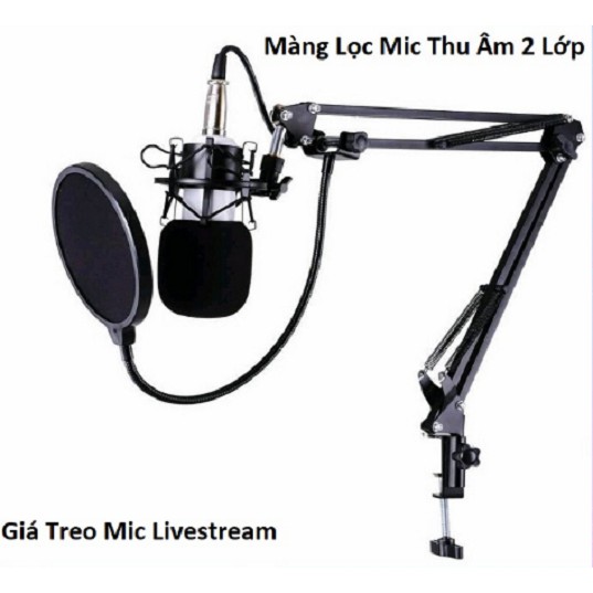Màng Lọc Âm và Chân Kẹp mic Thu Âm -Giá Đỡ Mic Livestream - Giá Treo Mic | BigBuy360 - bigbuy360.vn