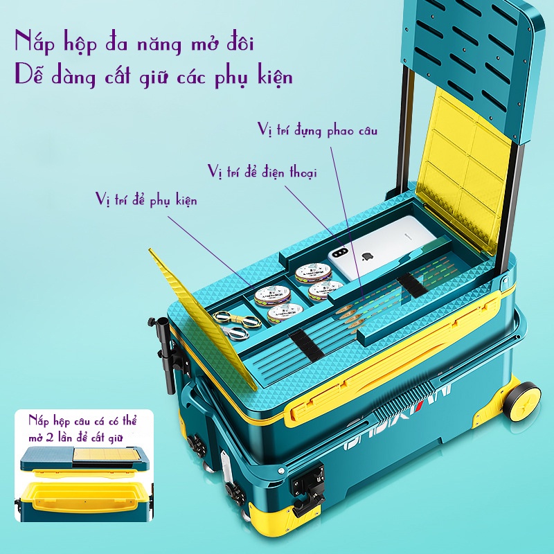 Thùng Câu Đài CHIXUAN Đa Năng Thể Tích 36 Lít Cao Cấp Giữ Nhiệt Cực Tốt, Thách Thức Mọi Địa Hình Khi Đi Câu Cá