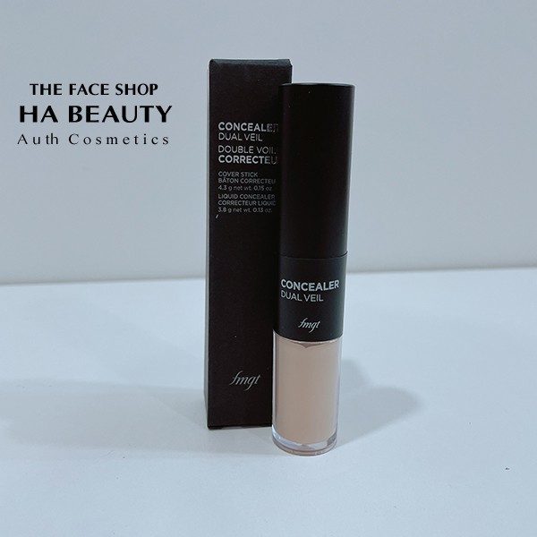 Che khuyết điểm 2 đầu che quầng thâm mụn đốm nâu tàn nhang The Face Shop fmgt Concealer Dual Veil 4.3g/3.8g | BigBuy360 - bigbuy360.vn