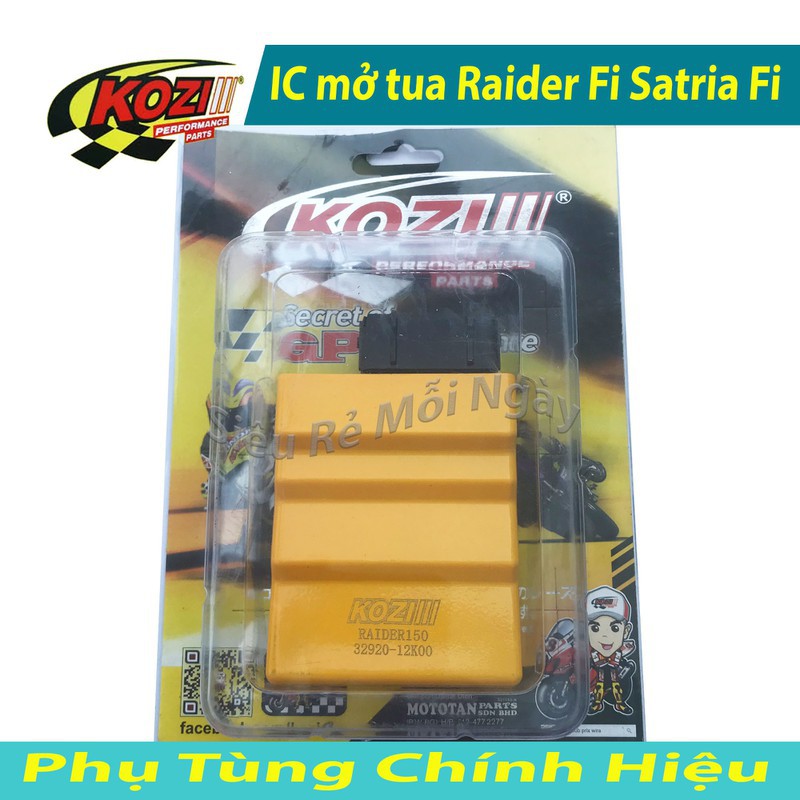 ECU mở tua Raider Fi và Satria Fi 150 Kozi