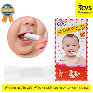 Gạc rơ lưỡi đông fa dành cho bé - lẻ 1 hộp / lốc 10 hộp - cvspharmacy
