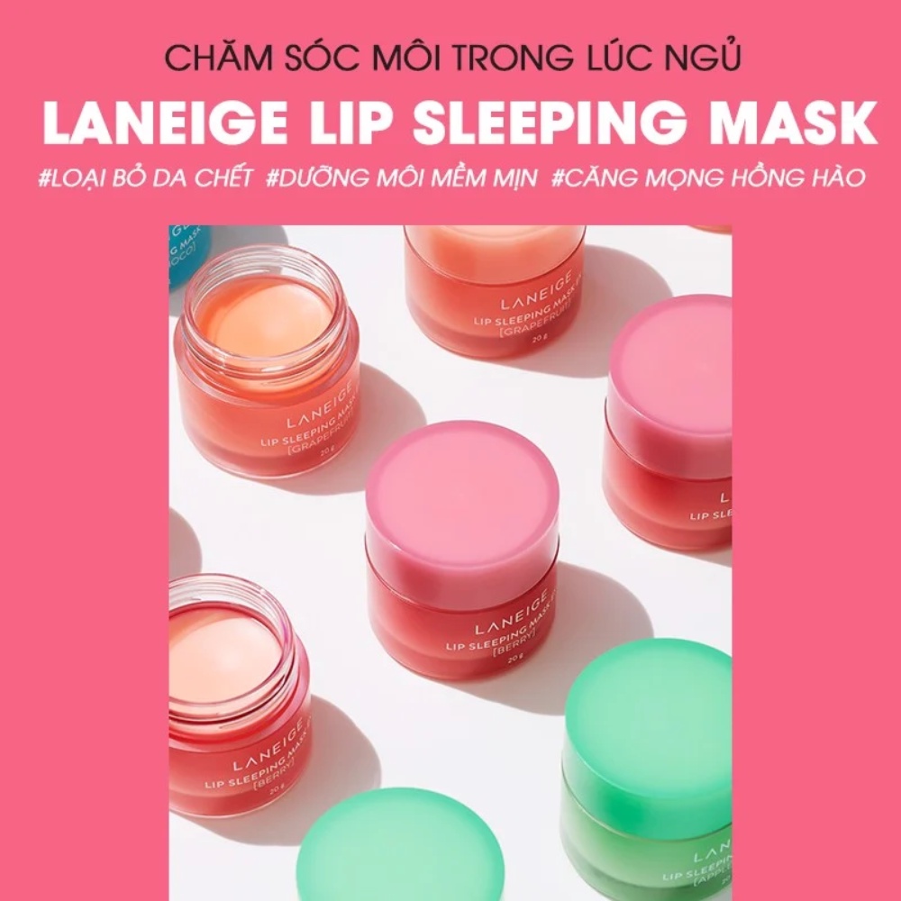 Mặt nạ ngủ môi laneige 3g cấp ẩm cho đôi môi căng mọng