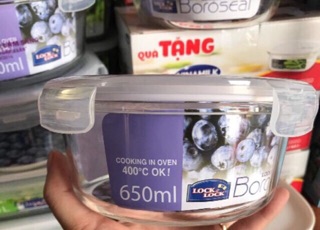 ✅Thố thủy tinh cao cấp Lock & Lock 650ml
