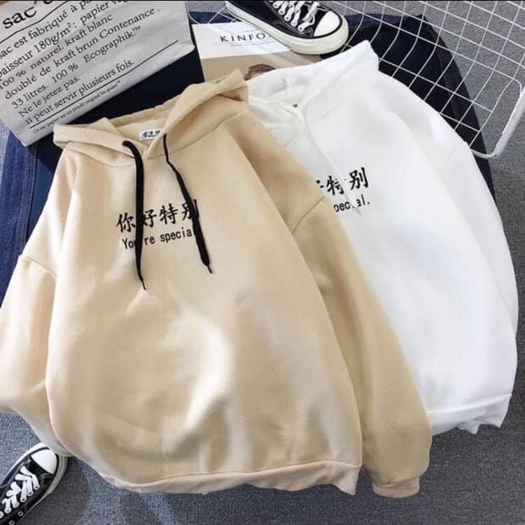 Áo Hoodie chữ trung chất nỉ bông 3 màu cực đẹp | BigBuy360 - bigbuy360.vn