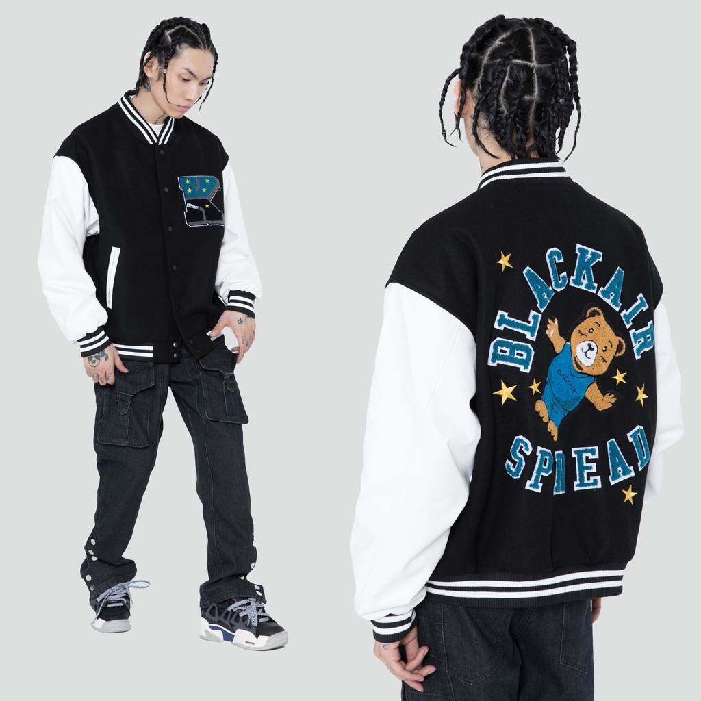 Áo khoác Bomber Made Extreme x Blackair Bear Varsity